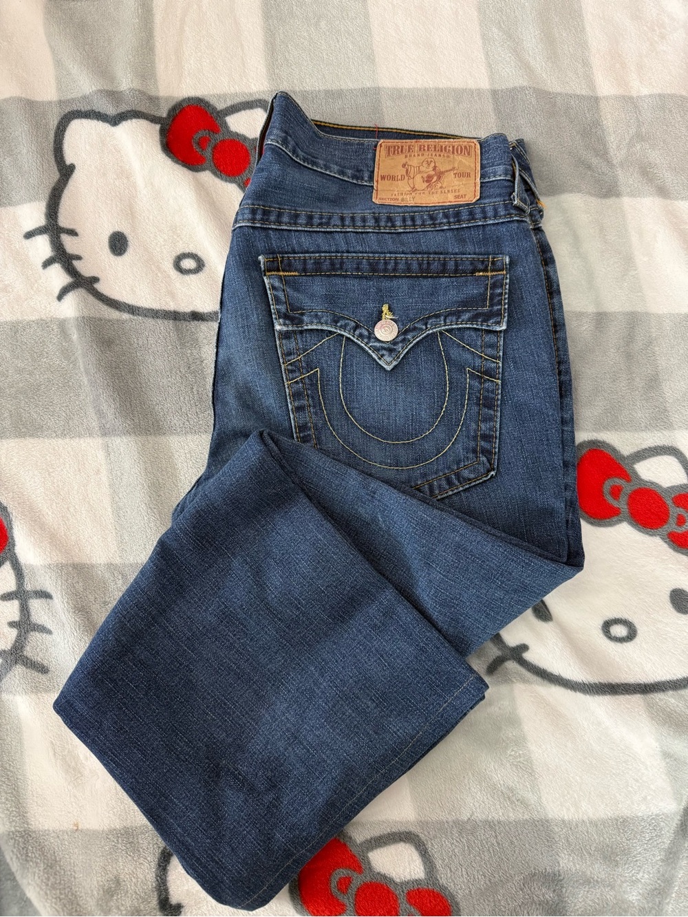True Religion Mens billy cotton straight leg jeans 38x28